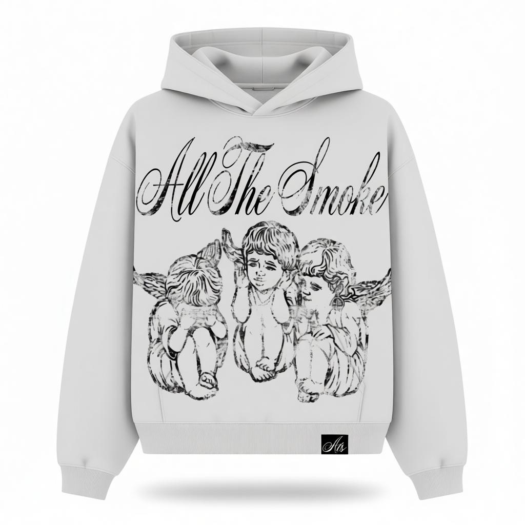 All the smoke angel on hoodies